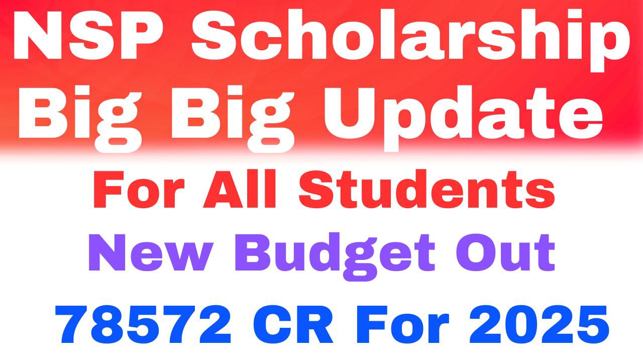 NSP Scholarship Budget 78572 CR 2025