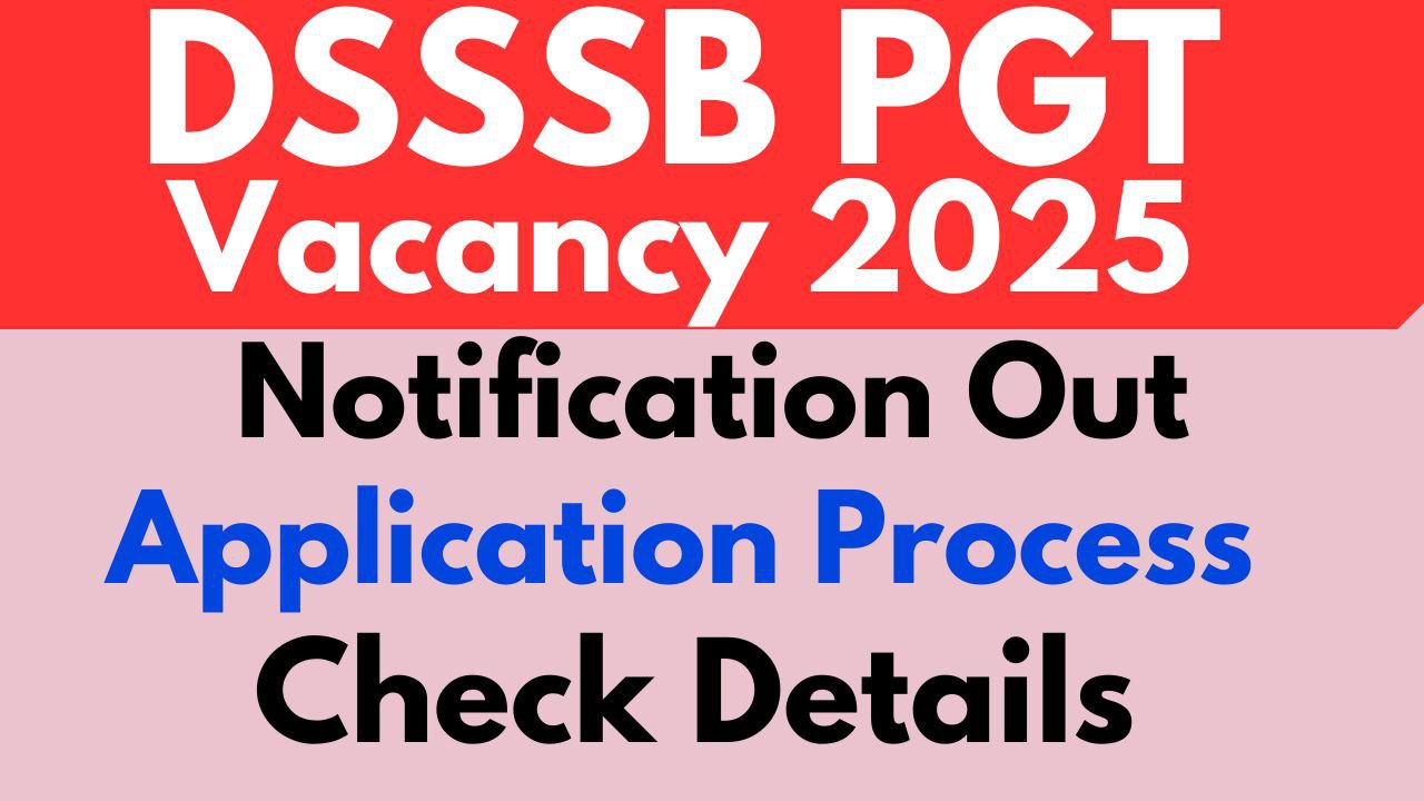 DSSSB PGT Vacancy